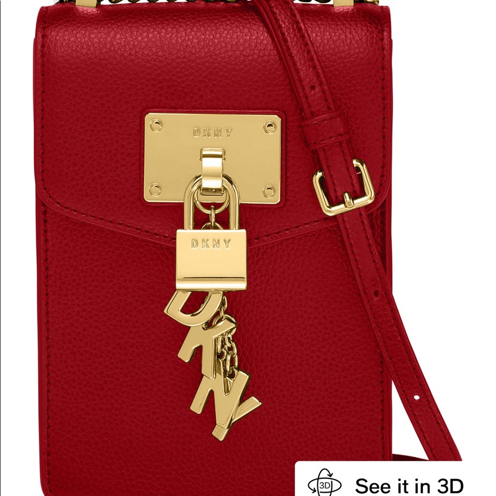 DKNY Phone leather Crossbody bag